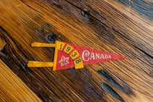 Load image into Gallery viewer, 1938 Canada Red Felt Pennant Vintage Wall Decor - Eagle&#39;s Eye Finds
