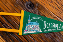 Load image into Gallery viewer, Roadside America Pennsylvania Green Felt Pennant Vintage Wall Decor - Eagle&#39;s Eye Finds
