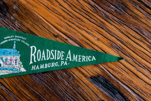 Roadside America Pennsylvania Green Felt Pennant Vintage Wall Decor - Eagle's Eye Finds
