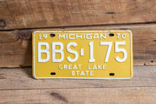 Load image into Gallery viewer, Michigan 1970 Great Lake State License Plate Vintage Wall Hanging Decor - Eagle&#39;s Eye Finds
