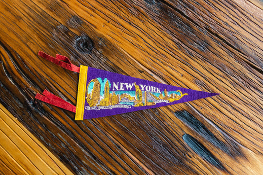 New York City Felt Pennant Vintage Wall Hanging Decor - Eagle's Eye Finds