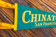 Load image into Gallery viewer, Chinatown San Francisco Felt Pennant Vintage Souvenir Wall Decor - Eagle&#39;s Eye Finds

