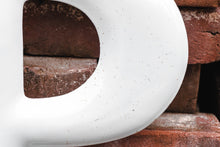 Load image into Gallery viewer, White Letter P Porcelain Vintage Wall Hanging Decor Metal Initials Name Letter - Eagle&#39;s Eye Finds
