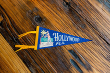 Load image into Gallery viewer, Hollywood Florida Felt Pennant Vintage Beach Wall Decor - Eagle&#39;s Eye Finds
