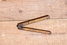 Load image into Gallery viewer, Stanley Fold Rule No. 62 Vintage Boxwood Ruler Marking Tool - Eagle&#39;s Eye Finds
