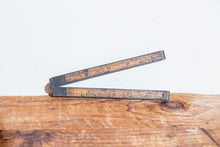 Load image into Gallery viewer, Stanley Fold Rule No. 62 Vintage Boxwood Ruler Marking Tool - Eagle&#39;s Eye Finds
