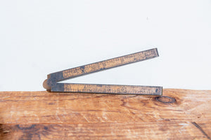 Stanley Fold Rule No. 62 Vintage Boxwood Ruler Marking Tool - Eagle's Eye Finds