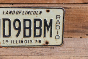 Illinois HAM Radio 1980 License Plate Amateur Hobby Vintage Wall Hanging Decor - Eagle's Eye Finds