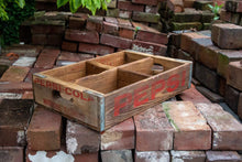 Load image into Gallery viewer, Pepsi Cola Soda Crate Vintage Wood Pop Box - Eagle&#39;s Eye Finds
