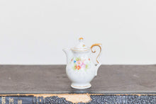 Load image into Gallery viewer, Occupied Japan Mini Teapot Vintage Floral Porcelain Decor - Eagle&#39;s Eye Finds
