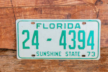 Load image into Gallery viewer, Florida 1973 License Plate Sunshine State Vintage Wall Hanging Decor - Eagle&#39;s Eye Finds
