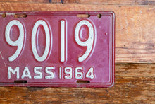 Load image into Gallery viewer, Massachusetts 1964 Motorcycle License Plate Vintage Wall Hanging Decor - Eagle&#39;s Eye Finds
