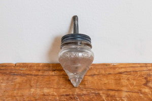 AVOR Candy Top Vintage Victory Glass Figural Candy Container Spinning Toy Dreidel - Eagle's Eye Finds