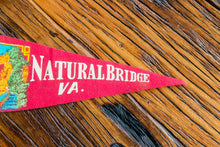 Load image into Gallery viewer, Natural Bridge Virginia Felt Pennant Vintage Wall Decor - Eagle&#39;s Eye Finds
