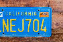 Load image into Gallery viewer, California Blue 1980s 1990s License Plate Vintage Wall Hanging Decor - Eagle&#39;s Eye Finds
