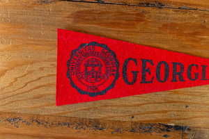 University of Georgia Mini Felt Pennant Vintage College Decor - Eagle's Eye Finds