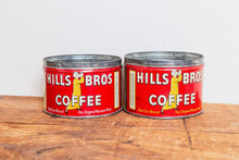 Load image into Gallery viewer, Hills Bros Coffee Tin Can Vintage Kitchen Storage Decor - Eagle&#39;s Eye Finds
