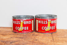 Load image into Gallery viewer, Hills Bros Coffee Tin Can Vintage Kitchen Storage Decor - Eagle&#39;s Eye Finds
