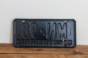 New York 1940 License Plate Vintage World's Fair MN 98 Wall Decor - Eagle's Eye Finds