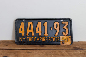 New York 1954 License Plate Vintage 1953 Empire State Wall Decor - Eagle's Eye Finds