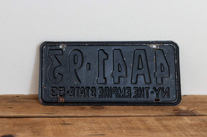 New York 1954 License Plate Vintage 1953 Empire State Wall Decor - Eagle's Eye Finds