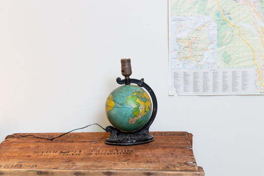 Globe Lamp Vintage Planet Earth Lighting - Eagle's Eye Finds