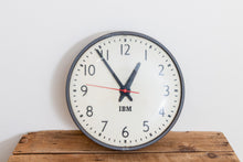 Load image into Gallery viewer, IBM School Clock Vintage Modern Industrial Wall Decor - Eagle&#39;s Eye Finds
