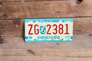 Aspen Colorado License Plate Vintage 1975 ZG CO Centennial Wall Decor - Eagle's Eye Finds