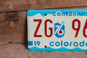 Aspen Colorado License Plate Vintage 1976 ZG CO Centennial Wall Decor - Eagle's Eye Finds