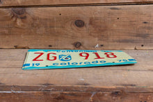 Load image into Gallery viewer, Aspen Colorado License Plate Vintage 1975 ZG CO Centennial Wall Decor - Eagle&#39;s Eye Finds
