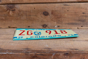 Aspen Colorado License Plate Vintage 1975 ZG CO Centennial Wall Decor - Eagle's Eye Finds