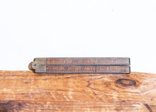 Load image into Gallery viewer, Stanley Fold Rule No. 62 Vintage Boxwood Ruler Marking Tool - Eagle&#39;s Eye Finds
