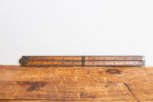 Load image into Gallery viewer, Stanley Fold Rule No. 62 Vintage Boxwood Ruler Marking Tool - Eagle&#39;s Eye Finds
