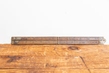 Load image into Gallery viewer, Stanley Fold Rule No. 62 Vintage Boxwood Ruler Marking Tool - Eagle&#39;s Eye Finds
