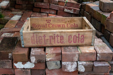 Load image into Gallery viewer, Diet Rite Cola Soda Crate Vintage Wood Pop Box Royal Crown - Eagle&#39;s Eye Finds
