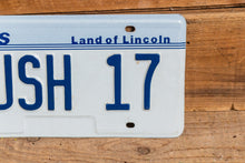 Load image into Gallery viewer, RUSH 17 Illinois Vanity License Plate Pair Vintage Wall Hanging Decor - Eagle&#39;s Eye Finds
