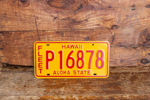 Hawaii Fleet License Plate Vintage Wall Hanging Decor - Eagle's Eye Finds
