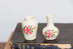 Mini Floral Vases Vintage Ceramic Decor - Eagle's Eye Finds