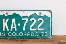 Load image into Gallery viewer, Colorado 1970 License Plate Vintage Wall Hanging Decor - Eagle&#39;s Eye Finds
