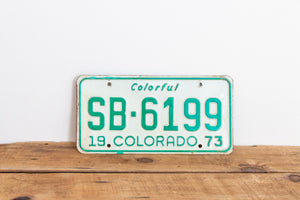 Colorado 1973 License Plate Vintage Wall Hanging Decor - Eagle's Eye Finds