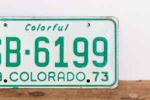 Colorado 1973 License Plate Vintage Wall Hanging Decor - Eagle's Eye Finds