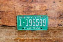 Load image into Gallery viewer, Florida 1970 License Plate Sunshine State Vintage Wall Hanging Decor - Eagle&#39;s Eye Finds
