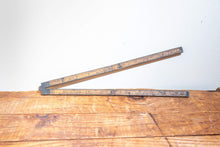 Load image into Gallery viewer, Stanley Fold Rule No. 62 Vintage Boxwood Ruler Marking Tool - Eagle&#39;s Eye Finds
