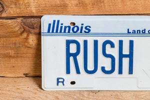RUSH 4 Illinois Vanity License Plate Vintage Wall Hanging Decor - Eagle's Eye Finds