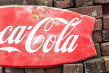 Load image into Gallery viewer, Coke Fishtail Sign Vintage Coca-Cola Advertising Signage - Eagle&#39;s Eye Finds
