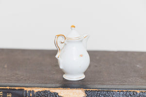 Occupied Japan Mini Teapot Vintage Floral Porcelain Decor - Eagle's Eye Finds