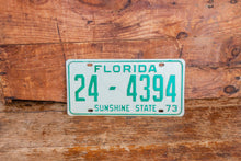 Load image into Gallery viewer, Florida 1973 License Plate Sunshine State Vintage Wall Hanging Decor - Eagle&#39;s Eye Finds
