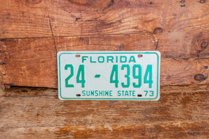 Florida 1973 License Plate Sunshine State Vintage Wall Hanging Decor - Eagle's Eye Finds