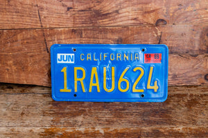 California 1989 License Plate Vintage Wall Hanging Decor - Eagle's Eye Finds