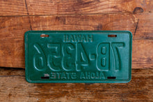 Load image into Gallery viewer, Hawaii 1960s Green License Plate Vintage Wall Hanging Decor - Eagle&#39;s Eye Finds

